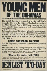 Bahamas enlistment poster from wikicommons